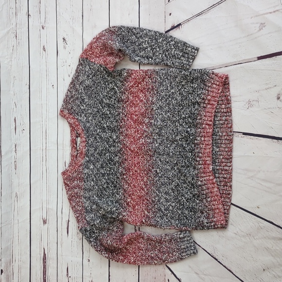 Bass Cropped Knit Sweater, pull over crew neck, women's size medium - Picture 3 of 7